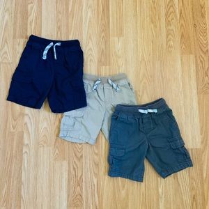 4T 3pc Carters Pull On Cargo Shorts